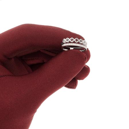 Stříbrný prsten - čtyřlístek, čiré zirkony ve tvaru čtverce | Argento.cz