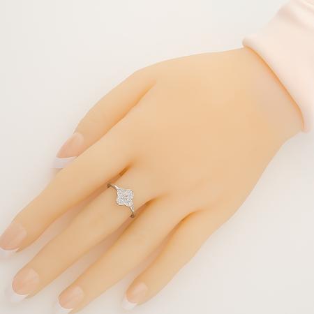 Stříbrný prsten - čtyřlístek, čiré kulaté zirkony | Argento.cz