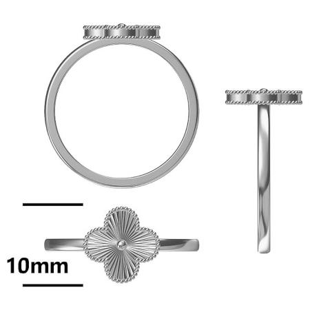 Stříbrný prsten - čtyřlístek | Argento.cz