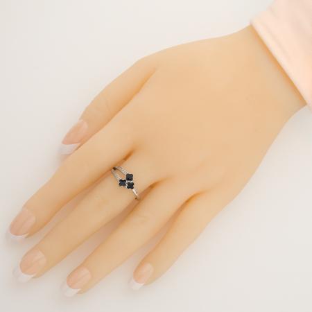 Stříbrný prsten - čtyřlístek, čiré kulaté zirkony | Argento.cz