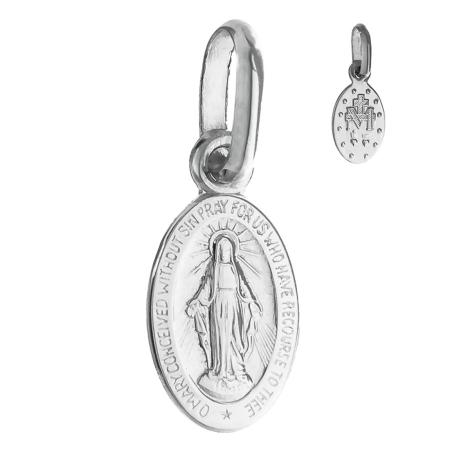 Přívěsek z bílého zlata Zázračná medailka | Argento.cz