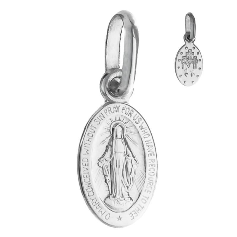 Přívěsek z bílého zlata Zázračná medailka | Argento.cz