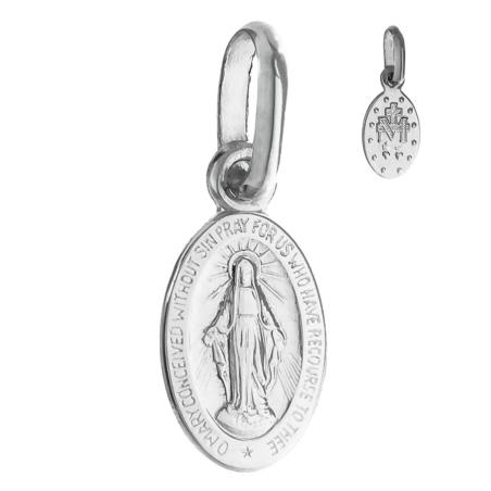 Přívěsek z bílého zlata Zázračná medailka | Argento.cz