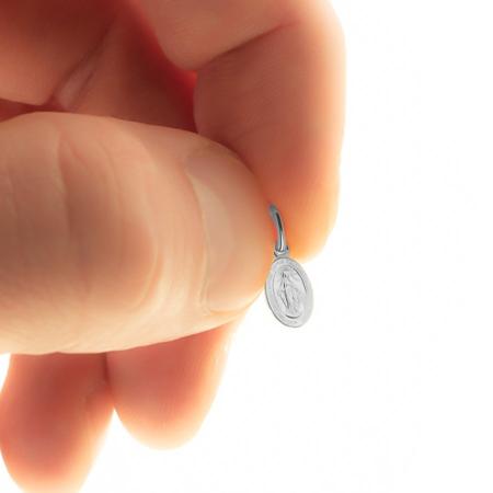 Přívěsek z bílého zlata Zázračná medailka | Argento.cz