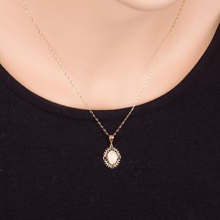 Zlatý přívěsek Zázračná medailka - černé zirkony ve tvaru čtverce | Argento.cz