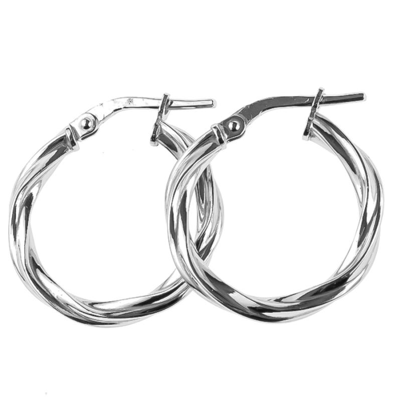 Stříbrné náušnice kroužky - 20 mm průměr | Argento.cz