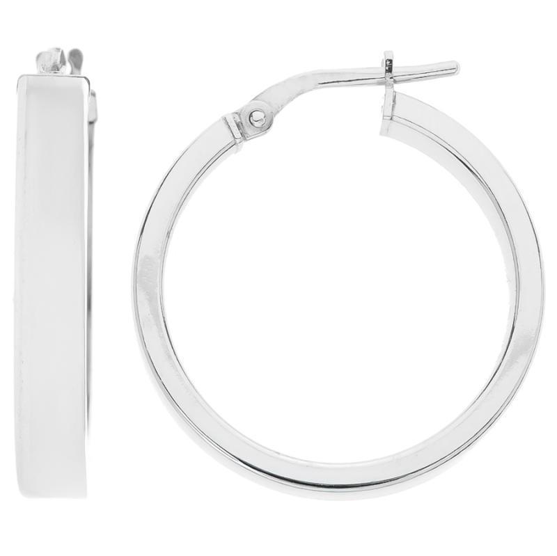 Stříbrné náušnice kruhy - 24 mm průměr | Argento.cz