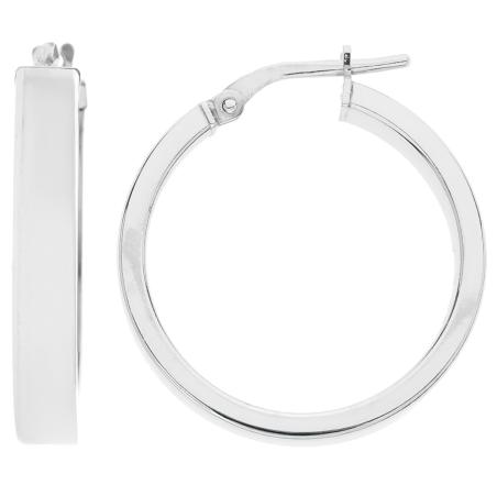 Stříbrné náušnice kruhy - 24 mm průměr | Argento.cz