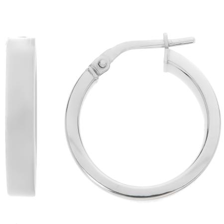 Stříbrné náušnice kruhy - 19 mm průměr | Argento.cz