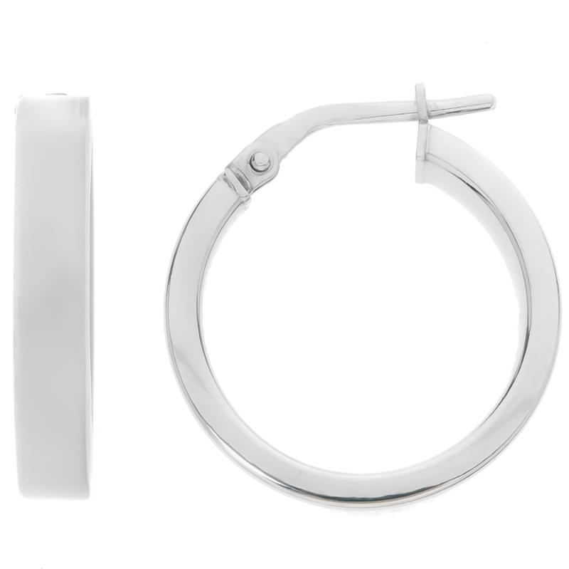 Stříbrné náušnice kruhy - 19 mm průměr | Argento.cz