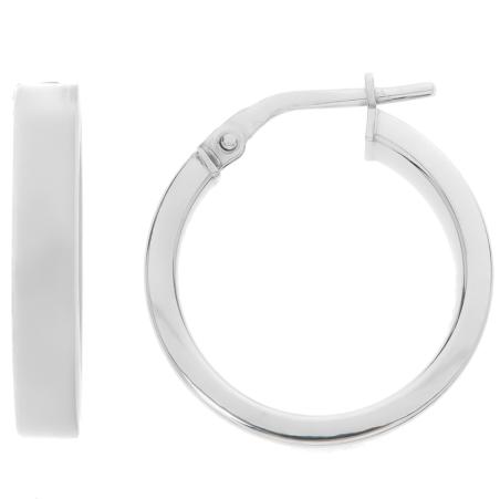 Stříbrné náušnice kruhy - 19 mm průměr | Argento.cz