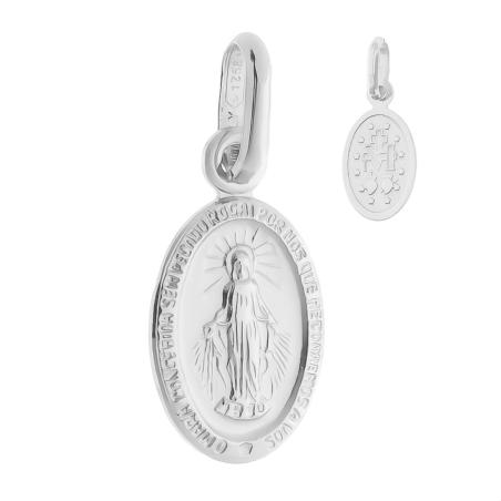 Přívěsek z bílého zlata Zázračná medailka | Argento.cz