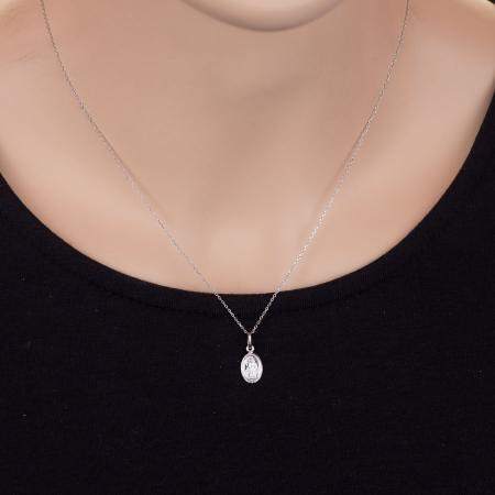 Přívěsek z bílého zlata Zázračná medailka | Argento.cz