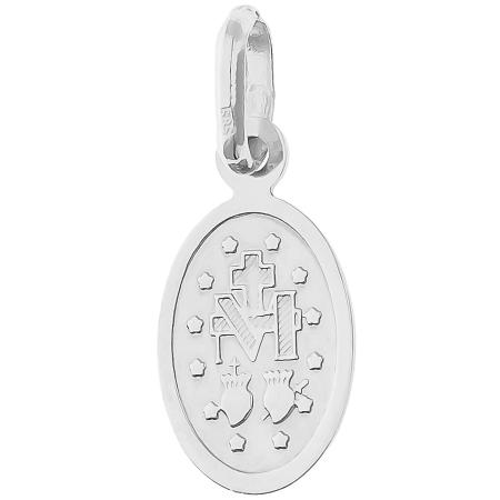 Přívěsek z bílého zlata Zázračná medailka | Argento.cz