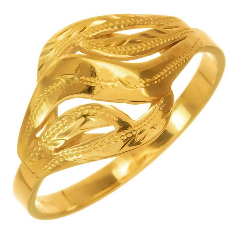 Pozlacený stříbrný prsten - s ručním gravírem | Argento.cz