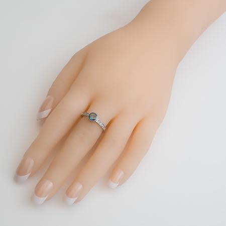 Stříbrný prsten - kulatý zirkon Vitrail Light, čiré kulaté zirkony | Argento.cz