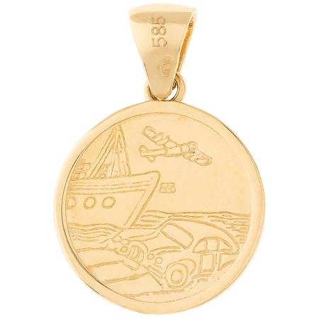 Zlatý přívěsek - sv. Kryštof | Argento.cz