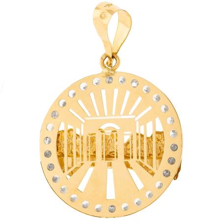 Zlatý přívěsek - Poslední večeře, čiré kulaté zirkony | Argento.cz