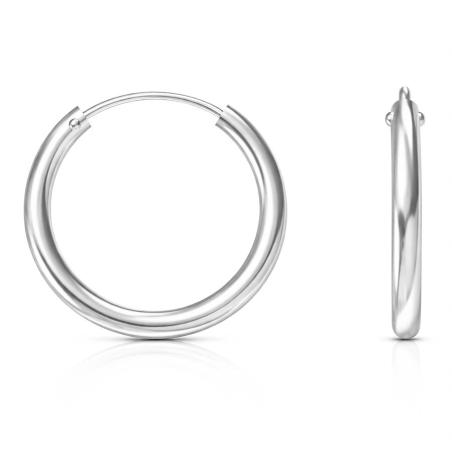 Stříbrné náušnice kroužky - 12 mm průměr | Argento.cz