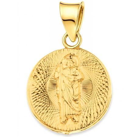 Zlatý přívěsek - Panna Maria Guadalupská, svatý Juda Tadeáš | Argento.cz