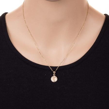 Zlatý přívěsek - Ježíš, čiré kulaté zirkony | Argento.cz