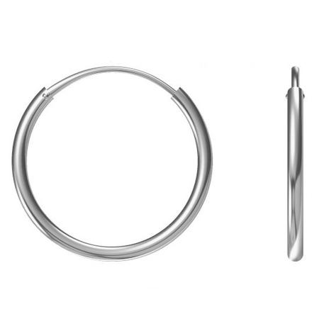 Stříbrné náušnice kroužky - 20 mm průměr | Argento.cz