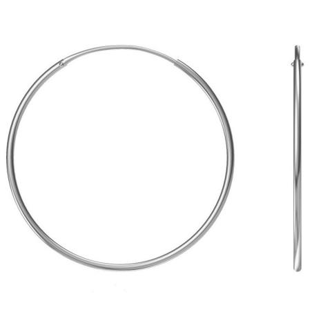 Stříbrné náušnice kruhy - 45 mm průměr | Argento.cz