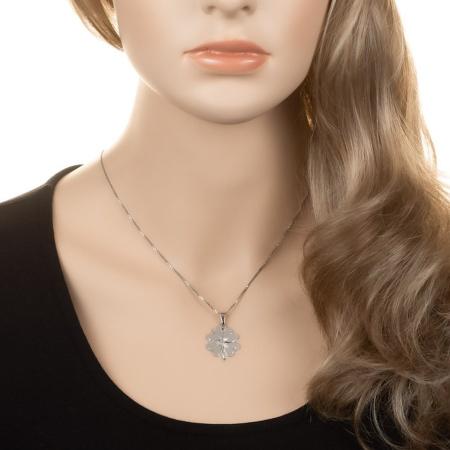 Stříbrný přívěsek - čtyřlístek, s ručním gravírem | Argento.cz