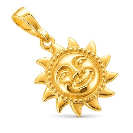 Pozlacený stříbrný přívěsek - slunce | Argento.cz