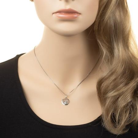 Stříbrný přívěsek - pavouk, čirý kulatý zirkon | Argento.cz