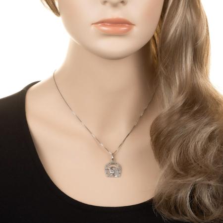 Stříbrný přívěsek - kůň, podkova | Argento.cz