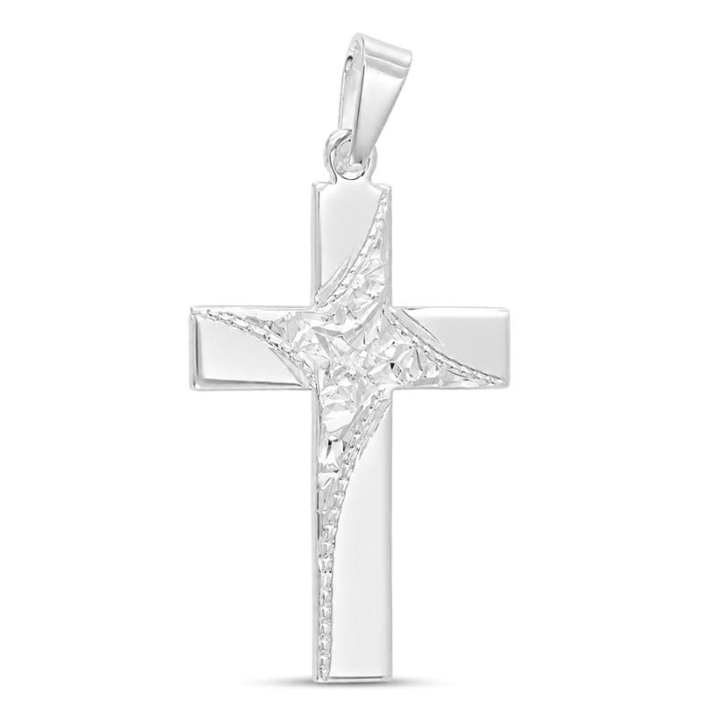 Stříbrný přívěsek - křížek, s ručním gravírem | Argento.cz