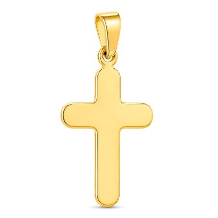 Pozlacený stříbrný přívěsek - křížek | Argento.cz