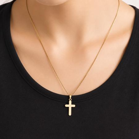 Pozlacený stříbrný přívěsek - křížek | Argento.cz