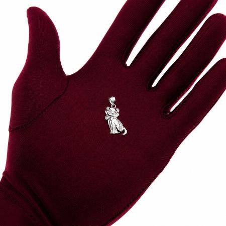 Stříbrný přívěsek - kočka, čiré kulaté zirkony | Argento.cz