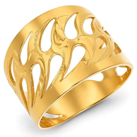 Pozlacený stříbrný prsten - s ručním gravírem | Argento.cz