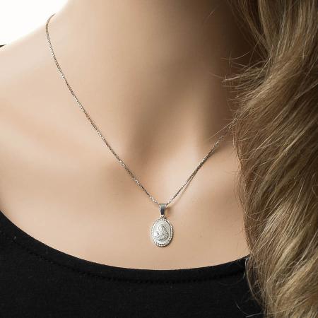 Stříbrný přívěsek - Madona s dítětem | Argento.cz