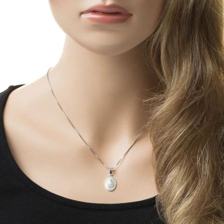 Stříbrný přívěsek - Madona s dítětem | Argento.cz