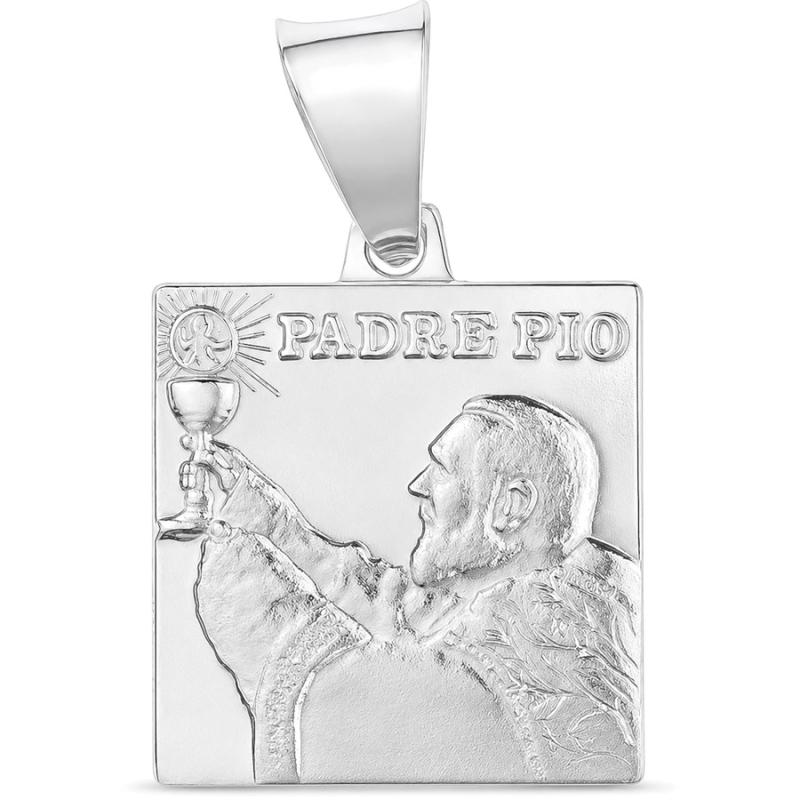 Stříbrný přívěsek - sv. Páter Pio | Argento.cz