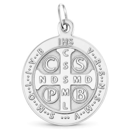 Stříbrný přívěsek - medailka sv. Benedikta | Argento.cz