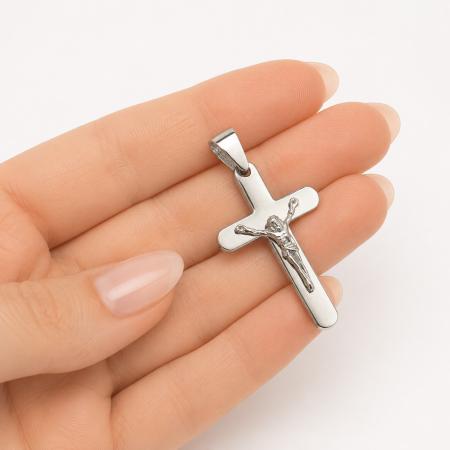 Stříbrný přívěsek - křížek s Ježíšem | Argento.cz