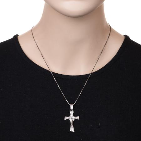 Stříbrný přívěsek - křížek s Ježíšem | Argento.cz