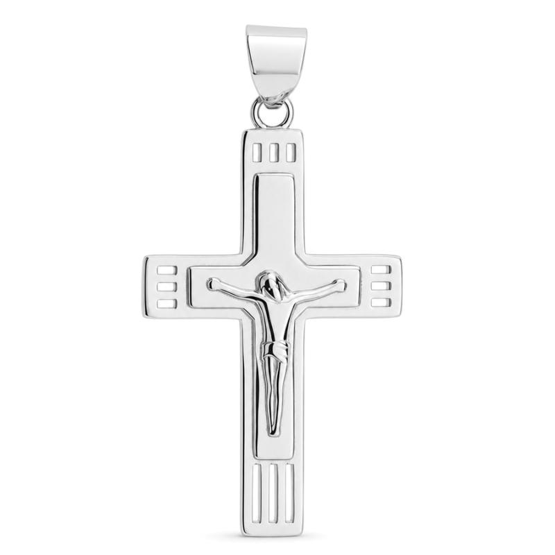 Stříbrný přívěsek - křížek s Ježíšem | Argento.cz