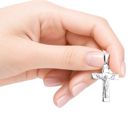 Stříbrný přívěsek - křížek s Ježíšem | Argento.cz