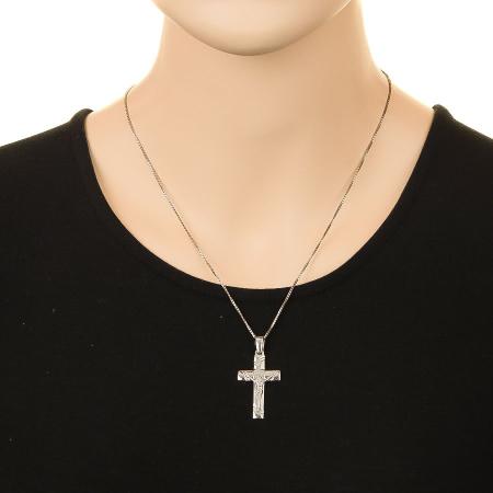 Stříbrný přívěsek - křížek s Ježíšem | Argento.cz