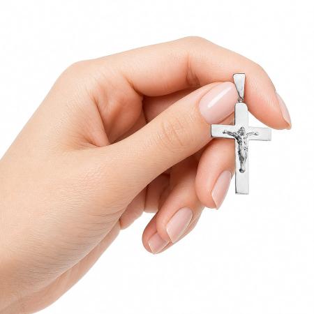 Stříbrný přívěsek - křížek s Ježíšem | Argento.cz