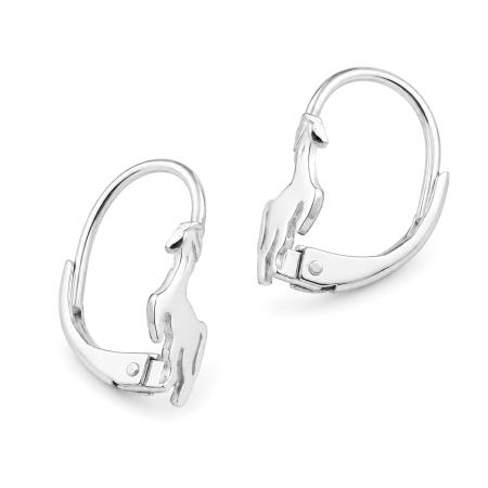Stříbrné náušnice - kůň | Argento.cz