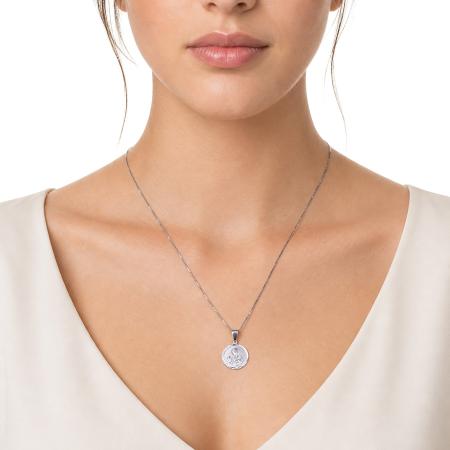 Stříbrný přívěsek - Panna Maria s dítětem Ježíšem | Argento.cz