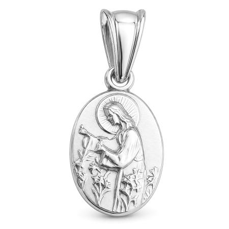 Stříbrný přívěsek - světice s liliemi | Argento.cz