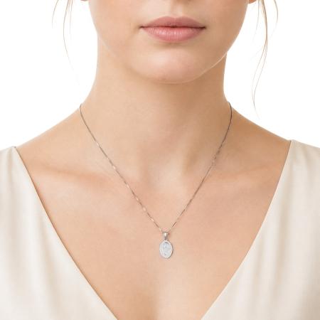 Stříbrný přívěsek - sv. Faustyna Kowalská | Argento.cz